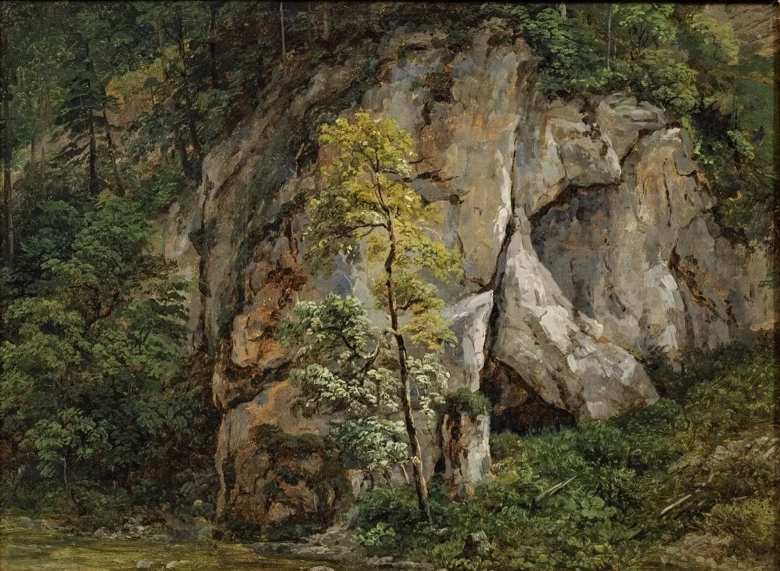 Paesaggio roccioso con alberi, 1807